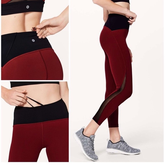 Lululemon Train Times 7/8 Pant Sz 4 In Oxidized / Black - Picture 3 of 11